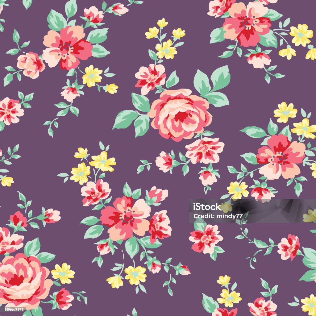 Foral Like Pattern Foral Pattern In Vector Stock Illustration - Download Image Now ...