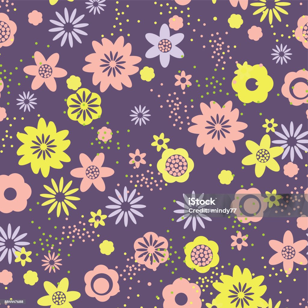 Fore Pattern Foral Pattern In Vector Stock Illustration - Download Image Now ...