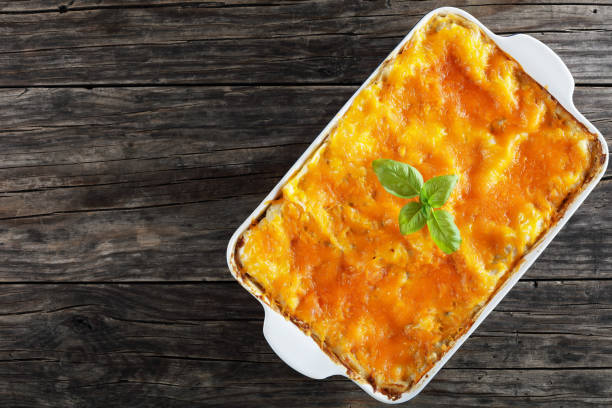 istock tasty italian lasagna in baking dish 884465482