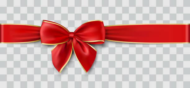 ilustraciones, imágenes clip art, dibujos animados e iconos de stock de vector de cinta de la navidad - gift backgrounds bow cut out