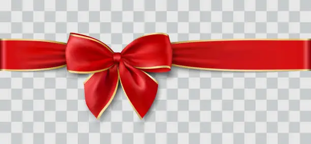 Vector illustration of vector Christmas ribbon