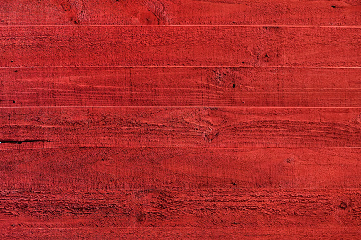 Red painted wood textured