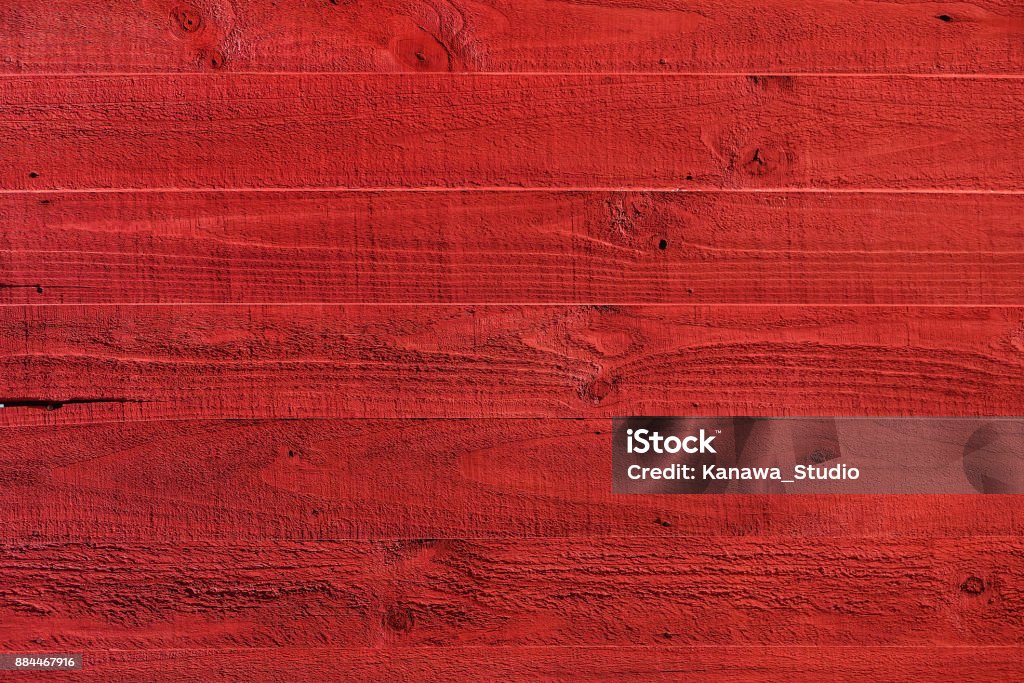 Red painted wood textured Red Stock Photo