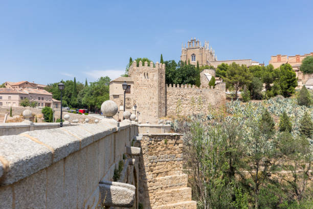 Toledo and bridge puente de san martin,Spain