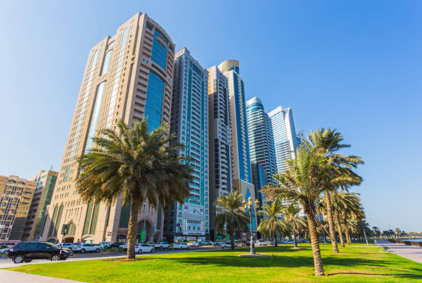 istock Sharjah - third largest and most populous city in UAE 884479208