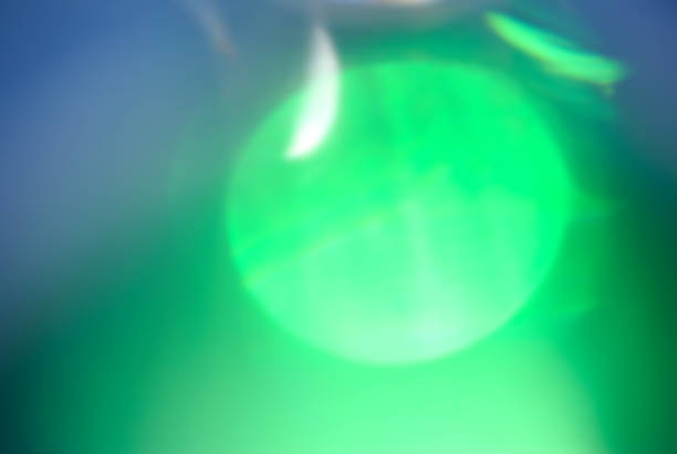 istock Christmas abstract background, bokeh effect green and blue color, blurry 884479638