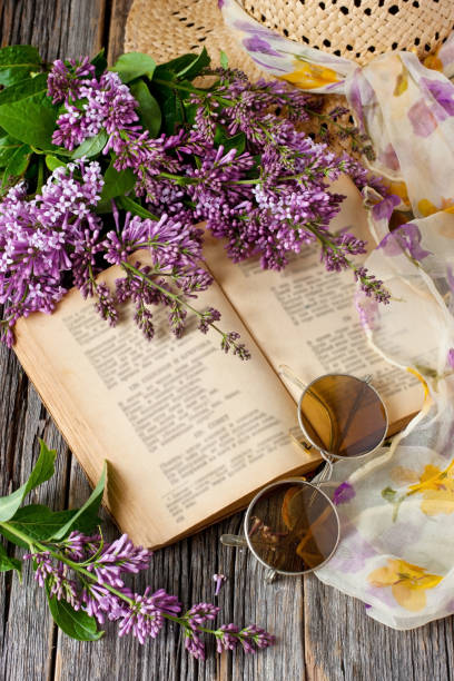 istock Still life with lilac flowers 884483264