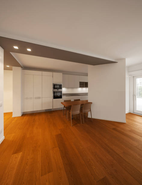 istock Interior of modern apartment, kitchen 884483562