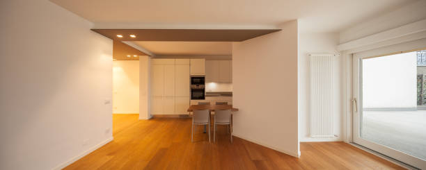 istock Interior of modern apartment, kitchen 884487358