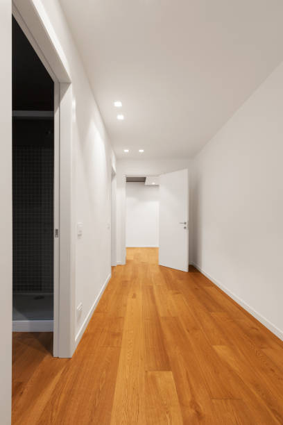 istock Interior of modern apartment, corridor 884491904