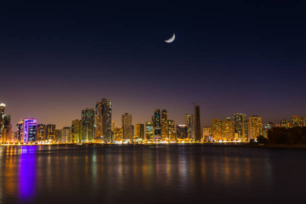 istock Skyscrapers in Sharjah city.UAE. 884495716