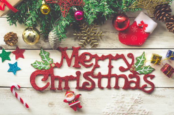 istock Christmas decorations and 