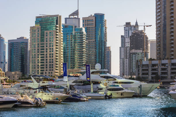 istock Construction of skyscrapers in Dubai UAE 884502002