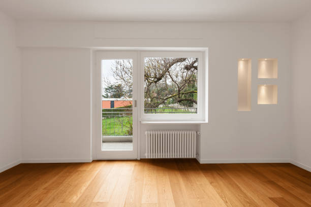istock Interior of modern apartment, empty room 884505218