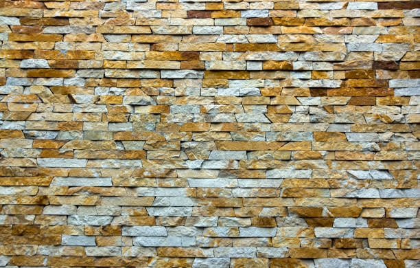 istock Modern Multi Color Stone, slate travertine sandstone Wall used for Background 884506120