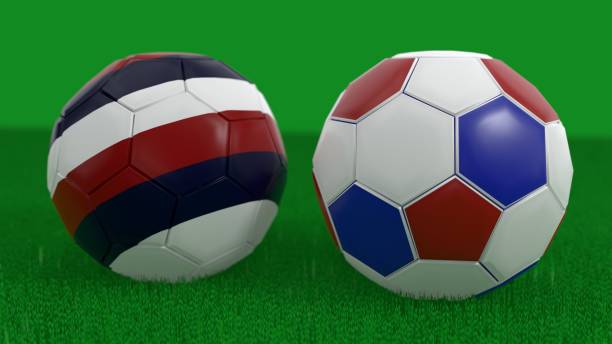 концепция российского футбольного мяча, 3d рендеринг - national league стоковые фото и изображения