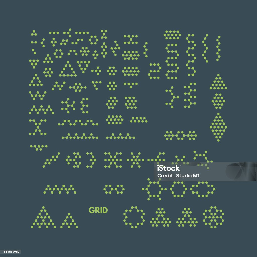 Simple Esign Technology Symbol Collection Of Different Graphic Elements For Design Technology Symbol ...