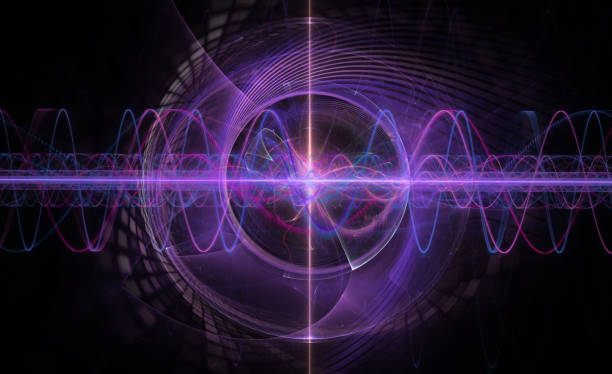 Electromagnetic wave space abstract modern background electromagnetic stock pictures, royalty-free photos & images