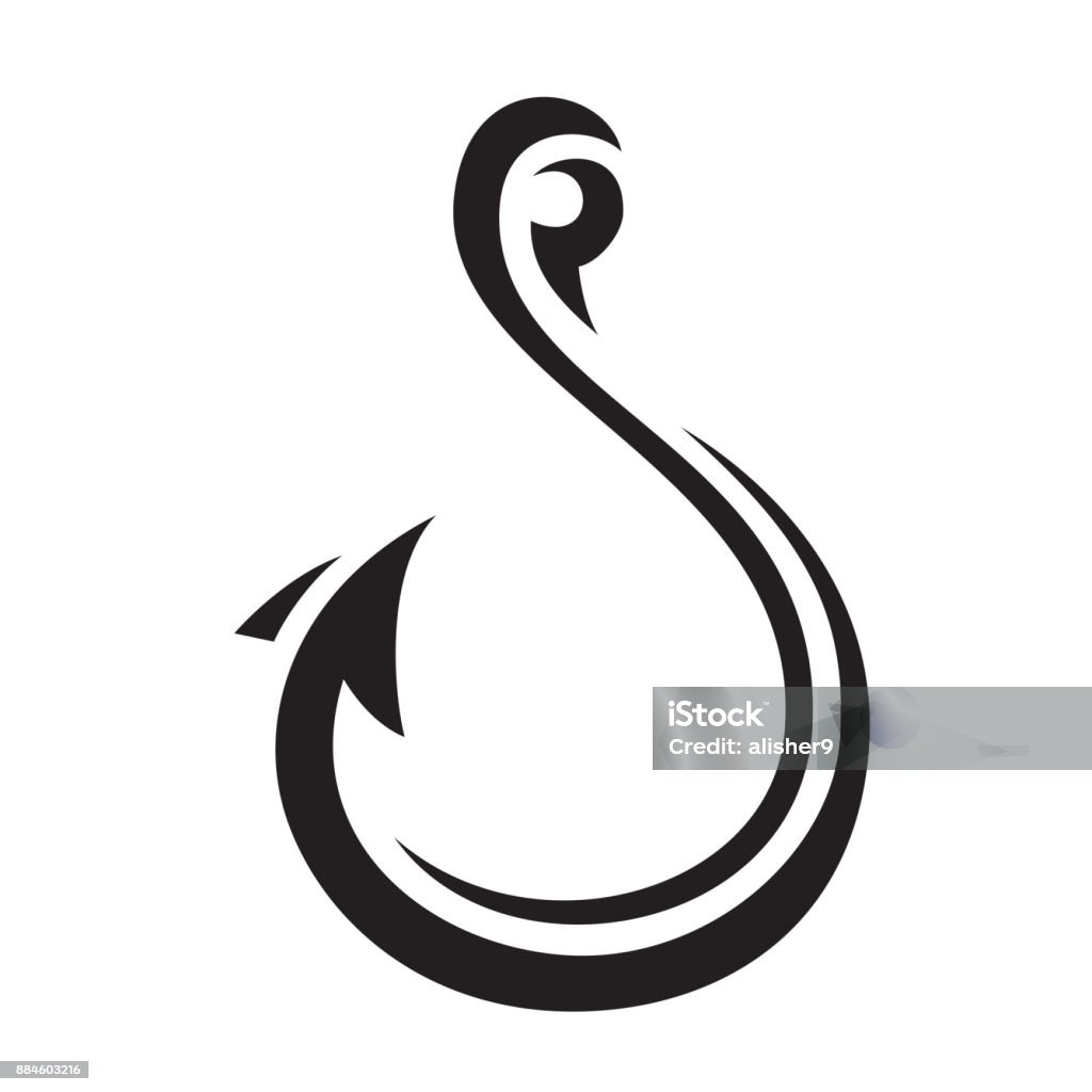 Hook Icon Vector Illustration Stock Illustration - Download Image