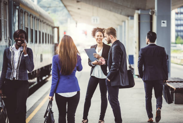 istock Business People Taking Public Transportation 884607610