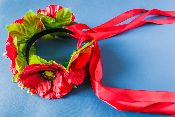 istock Ukrainian national ornaments braided, wedding, hoop . 884614204