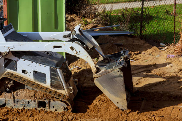 istock Earth moving by a bulldozer in the construction 884651264