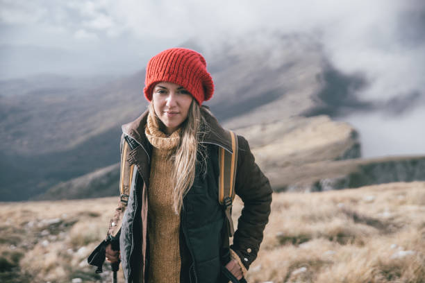 istock Hiker on top of the mountain 884666804