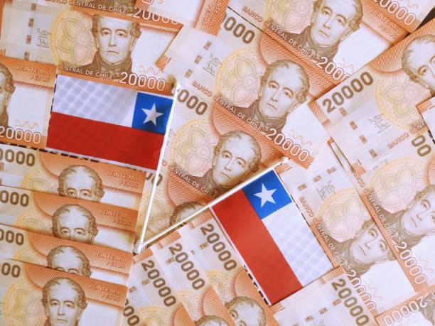 istock Chilean twenty thousand pesos currency bank notes 884698080