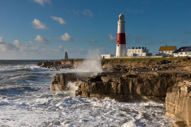 istock Portland Bill in Stormy weather 884702616