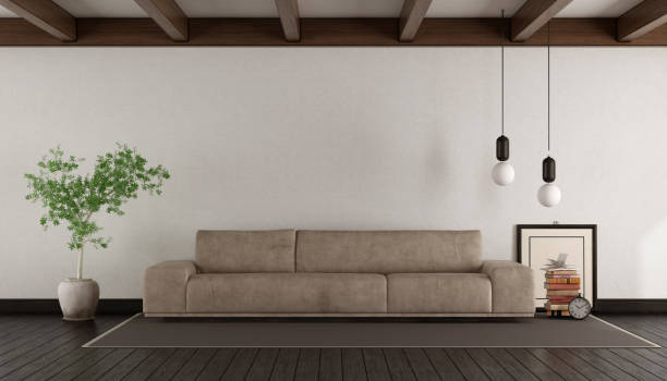 istock Living room with leather sofa 884704962