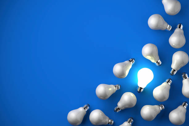 Bright Idea Standing Out Of the Crowd Light Bulb