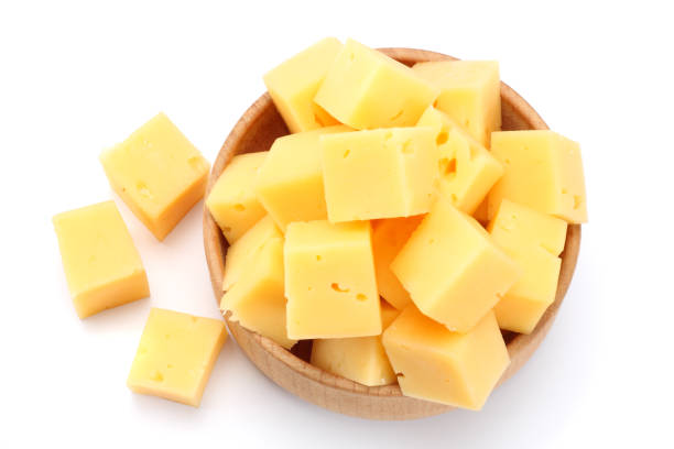 istock piece of cheese isolated on white background 884723594