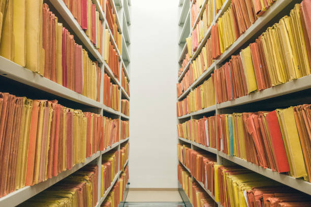 istock Shelves of files 884753730