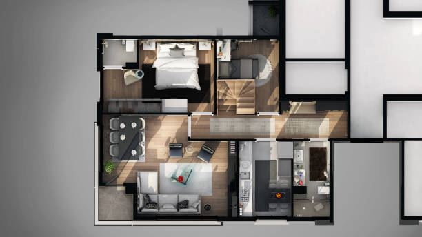 istock 3D Render of luxury home 884772282