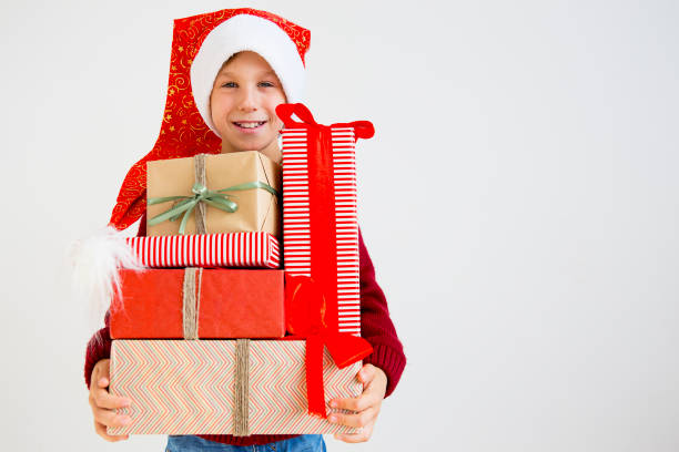 istock Kids celebrating christmas 884776160