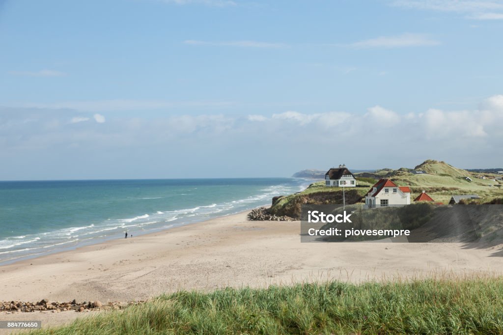 house by the sea houses by the sea in Denmark Denmark Stock Photo