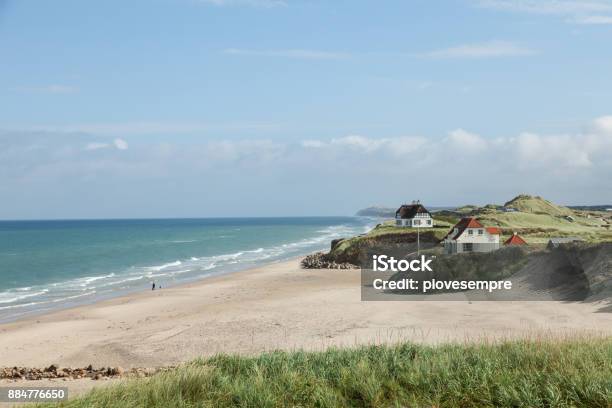 House By The Sea Stock Photo - Download Image Now - Denmark, Beach, Summer