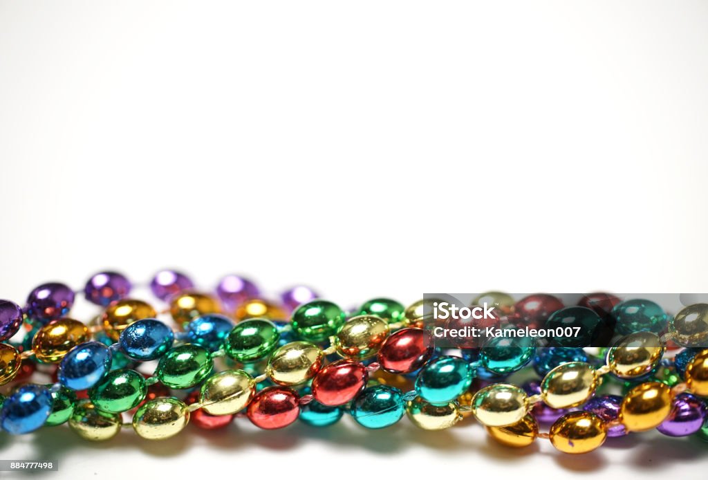 Mardi Gras Bright Colorful Beads Stock Photo - Download Image Now - Mardi  Gras, Bead, Party - Social Event - iStock