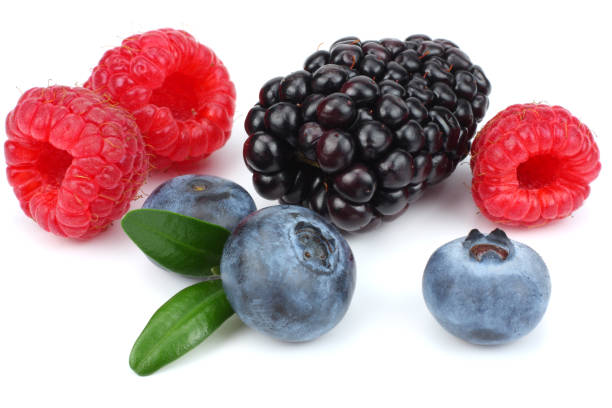 istock mix of blueberries, blackberries, raspberries isolated on white background 884789810