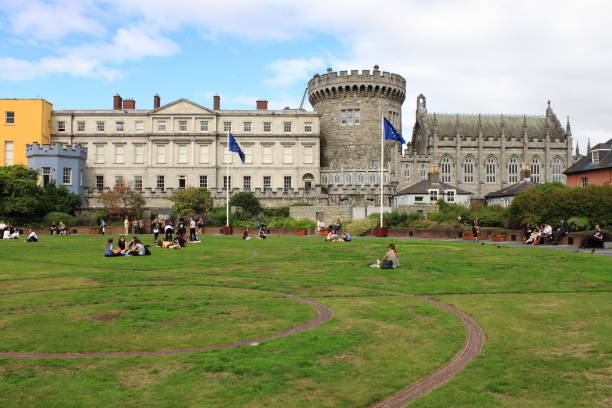 Dublin castle stock photo