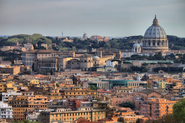 istock Panorama of Rome with Saint Peter Basilica 884816296