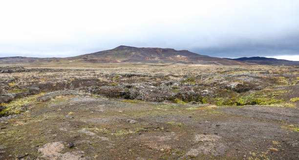 istock Krafla volcanic area in Iceland 884826950