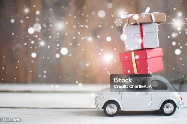 Christmas Presents Stock Photo - Download Image Now - Car, Christmas, Gift