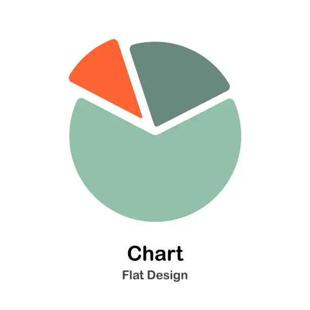 Vector illustration of Chart Flat Illustration