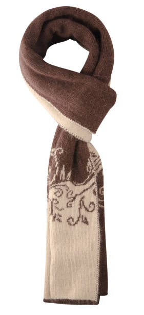 istock Scarf isolated on white background.Scarf  top view 884868452