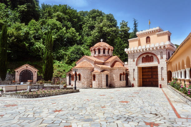 istock Courtyard Orthodox Monastery of Saint Dimitrios 884868592