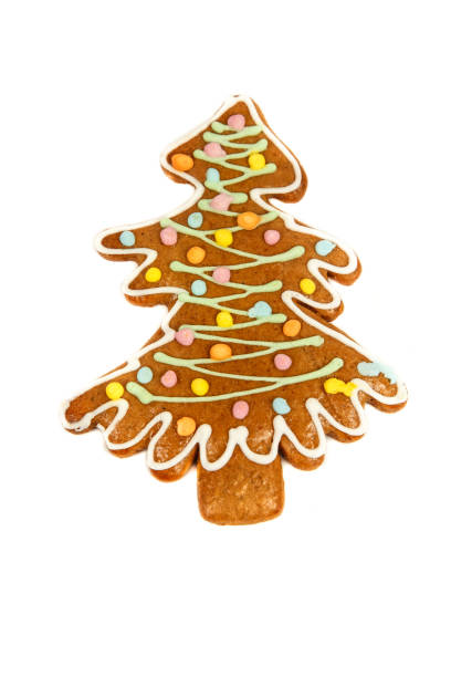 istock Christmas cookie with glaze on a white background 884878724