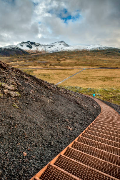 istock Curvy Staircase In Icelandic Wilderness 884879956