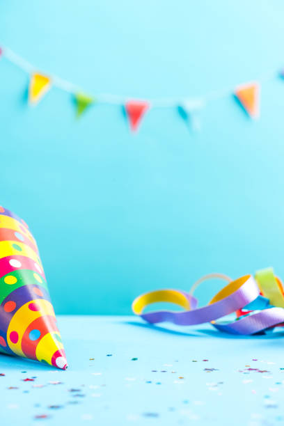 istock Colorful celebration mockup,birthday card 884886250