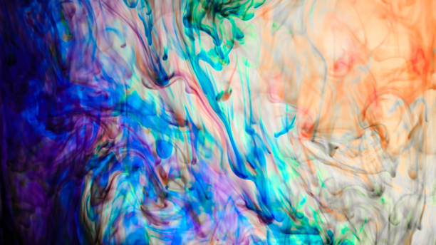 istock Abstract Colourful Paint in Water Background 884887784